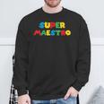 Super Maestro Regalo Profesor Escuela Educación Maestra Camisa de entrenamiento Regalos para ancianos