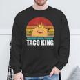 Taco King For Tacos Lover メキシカンタコス ファニー タコス サンセット スウェットシャツ 高齢者への贈り物