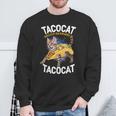 Tacocatpeled Backward シャツ シンコ・デ・マヨ 猫 タコス好き スウェットシャツ 高齢者への贈り物