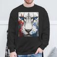 Tigre Ojos Azules Arte Animal Dibujo Motivo Anime Camisa de entrenamiento Regalos para ancianos