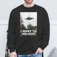 Ufoシャツ I Want To Believe Alien Ufotシャツ スウェットシャツ 高齢者への贈り物
