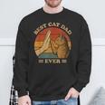 Vintage Best Cat Dad Ever Cat Lover Father's Day Sweatshirt Gifts for Old Men