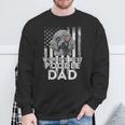 Vintage Usa Flag World's Best Poodle Dog Dad Fathers Day Sweatshirt Gifts for Old Men