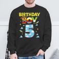 Western Family Birthday Boy 5 Cowboy 5Th Birthday Sweatshirt Gifts for Old Men
