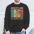 Wrestling It's What Do ビンテージレスリングレスラー スウェットシャツ 高齢者への贈り物