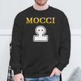 おもち Mocci 餅『おやつ ポップ』ブランド ロゴ パロディ お菓子 おやつ 面白い かわいい スウェットシャツ 高齢者への贈り物