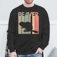 かわいいビーバーの動物 スウェットシャツ 高齢者への贈り物