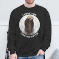 かわいいラッコ 言って I Love You Like No Otter私はあなたを愛しています スウェットシャツ 高齢者への贈り物
