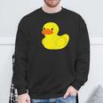 かわいいラバーダックイエローグラフィックかわいいラバーダック スウェットシャツ 高齢者への贈り物