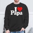 アイラブハートパパ父の日パパパパ スウェットシャツ 高齢者への贈り物