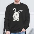 ウサギの穴から出てトラブルに巻き込まれる スウェットシャツ 高齢者への贈り物