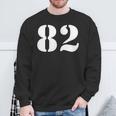 エイティツー 数字 82 ナンバー スウェットシャツ 高齢者への贈り物