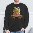 カエル アマガエル 赤ちゃんカエル かわいいカエル スウェットシャツ 高齢者への贈り物