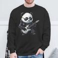 ギター ロック音楽を備えたヘビー ロック メタル パンダ スウェットシャツ 高齢者への贈り物