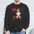 シェルティ・ドッグ・ママ、シェットランド・シープドッグ・ママ スウェットシャツ 高齢者への贈り物