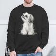 シーズー 犬 グラフィック ペット イラスト シーズー スウェットシャツ 高齢者への贈り物