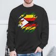 ジンバブエの旗ジンバブエ スウェットシャツ 高齢者への贈り物