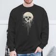 スカルアート グラフィックデザイン アンティーク調スタイル ハロウィンコスチューム スウェットシャツ 高齢者への贈り物