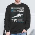 スピノサウルスのファクトシート スウェットシャツ 高齢者への贈り物