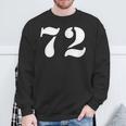 セブンティツー ナンバー 72 ナンバー スウェットシャツ 高齢者への贈り物