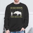 ダエオドン 地獄の豚 先史時代の絶滅した豚 スウェットシャツ 高齢者への贈り物