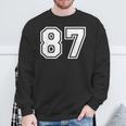 チームジャージーナンバー87 スポーツギフト スウェットシャツ 高齢者への贈り物