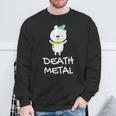 デスメタル ホッキョクグマ Cute Polar Bear Metalhead Death Metal スウェットシャツ 高齢者への贈り物