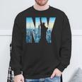 ニューヨーク市のデザインnyc自由の女神アーバン スウェットシャツ 高齢者への贈り物