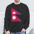 ネパール国旗 スウェットシャツ 高齢者への贈り物