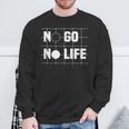 ノー碁ノーライフ 囲碁好き 囲碁将棋 囲碁 碁打ち 囲碁クラブ 囲碁サークル スウェットシャツ 高齢者への贈り物