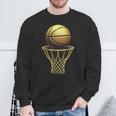 バスケットボール選手 クールトロフィー スポーツ愛好家 試合日 Bボール スウェットシャツ 高齢者への贈り物