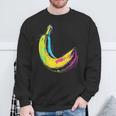 バナナ フルーツ モチーフ イラスト アート バナナ スウェットシャツ 高齢者への贈り物