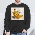 バナナの波はよく滑る スウェットシャツ 高齢者への贈り物