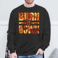 バーン・イット・ダウン・ファイヤー・フレイムズ スウェットシャツ 高齢者への贈り物