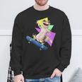 ヒョウモントカゲモドキ スケートボードのトカゲ スウェットシャツ 高齢者への贈り物