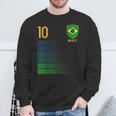 ブラジル国旗 ブラジルのプライド愛好家 スウェットシャツ 高齢者への贈り物