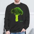 ブロッコリー 大 写真 & 文字 Broccoli Big Photo & Text スウェットシャツ 高齢者への贈り物