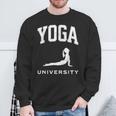 ヨガ 大学 大学 面白い スウェットシャツ 高齢者への贈り物