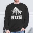 ランニング ブル レイジング ブルズ ラン 闘牛 カウボーイズ 恋人 動物 スウェットシャツ 高齢者への贈り物