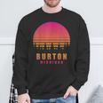 ヴィンテージ Burton Michigan Mi レトロ 70年代 80年代 グラフィック お土産 スウェットシャツ 高齢者への贈り物