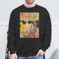 ヴィンテージポスター トゥールーズロートレック レトロtシャツ スウェットシャツ 高齢者への贈り物