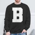 大文字b アルファベットモノグラム イニシャル スウェットシャツ 高齢者への贈り物