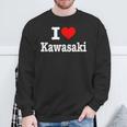 川崎市 I Heart Kawasaki I Love Kawasaki スウェットシャツ 高齢者への贈り物