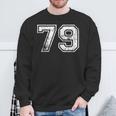 数字 79 ヴィンテージ 1979 誕生日 ヴィンテージ風 スウェットシャツ 高齢者への贈り物