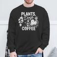 植物 犬 コーヒー おもしろ ガーデニング 犬好き ギフト スウェットシャツ 高齢者への贈り物