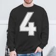 番号4 Fourports アスレチック チーム ジャージー バーシティ ユニフォーム スウェットシャツ 高齢者への贈り物