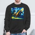 競馬 馬tシャツ おもしろ ウマ レース 馬 乗馬 競馬 面白いtシャツ メンズ グッズ ネタ 大人 男性 ゴッホ スウェットシャツ 高齢者への贈り物