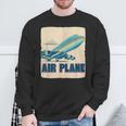 航空機愛好家のためのクールな旅客機飛行機コスチューム。 スウェットシャツ 高齢者への贈り物