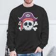 面白い 海賊 漫画 スカル ハロウィン スウェットシャツ 高齢者への贈り物
