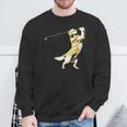 面白いtシャツ ゴールデンレトリバー ゴルフ イヌ メンズ グッズ かわいい おもしろ 面白い 服 ネタ スウェットシャツ 高齢者への贈り物
